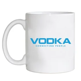 Прикольные кружки: vodka - connecting people